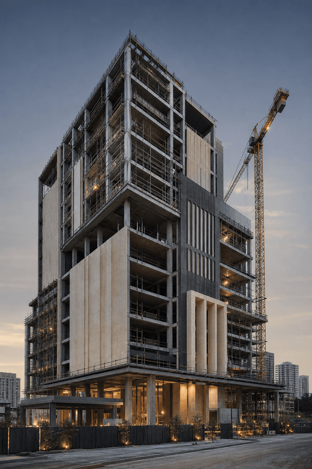 Construction execution and finished architectural detailing
